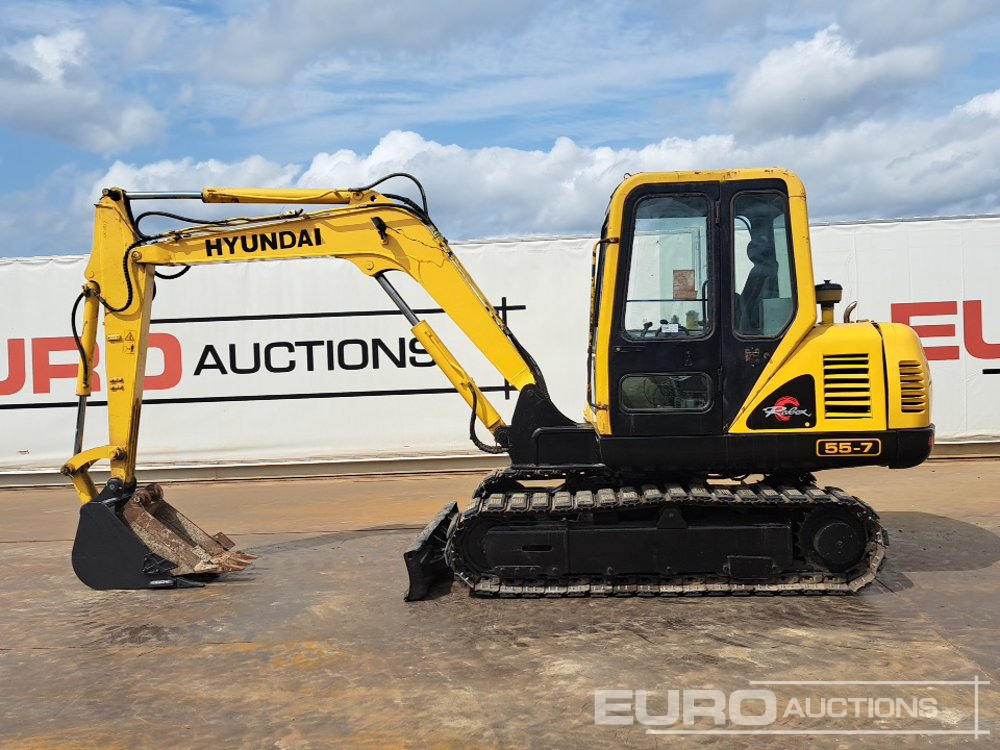 2008 Hyundai R55-7 - Minigraafmachine: afbeelding 2 2008 Hyundai R55-7 - Minigraafmachine: afbeelding 2