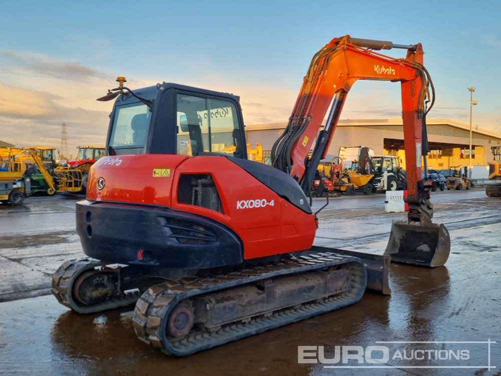 2013 Kubota KX080-4 - Minigraafmachine: afbeelding 5 2013 Kubota KX080-4 - Minigraafmachine: afbeelding 5