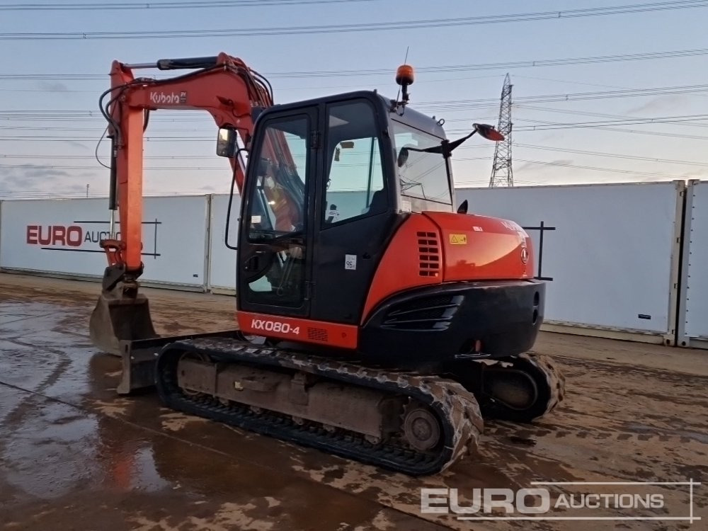 2014 Kubota KX080-4 - Minigraafmachine: afbeelding 3 2014 Kubota KX080-4 - Minigraafmachine: afbeelding 3