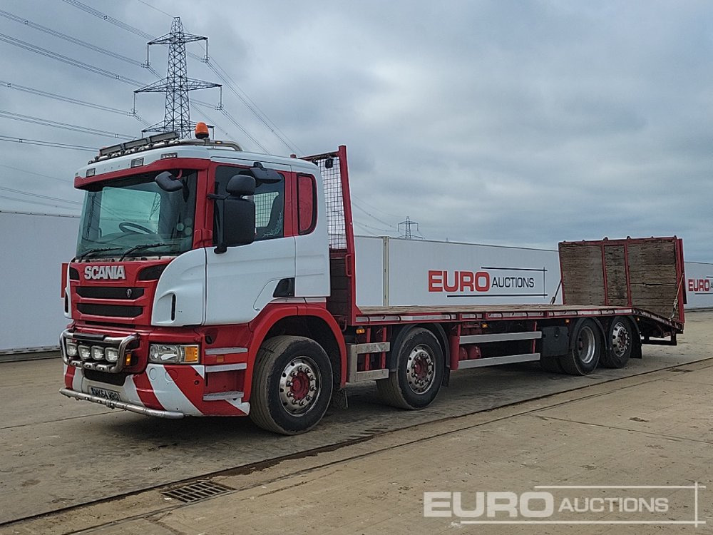 2014 Scania P410 - Vrachtwagen met open laadbak: afbeelding 1 2014 Scania P410 - Vrachtwagen met open laadbak: afbeelding 1