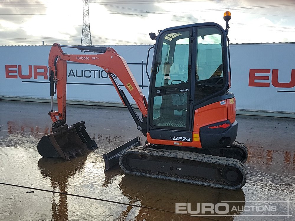2015 Kubota U27-4 - Minigraafmachine: afbeelding 3 2015 Kubota U27-4 - Minigraafmachine: afbeelding 3