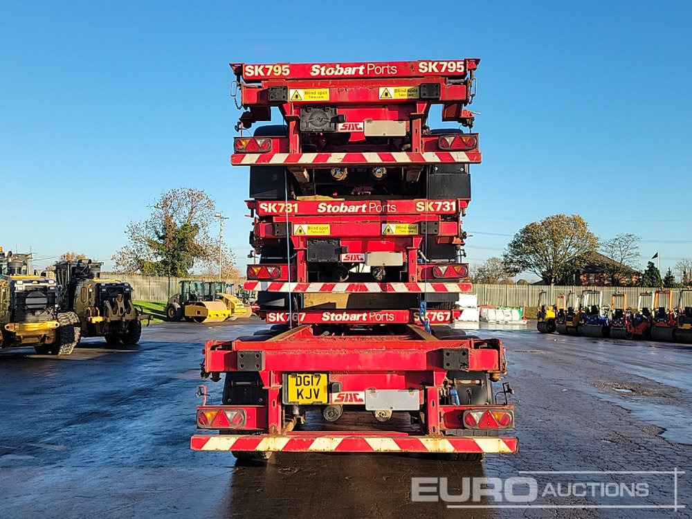 2015 SDC Tri Axle Sliding Skeletal Trailer (3 of) - Vlakke/ Open oplegger: afbeelding 4 2015 SDC Tri Axle Sliding Skeletal Trailer (3 of) - Vlakke/ Open oplegger: afbeelding 4