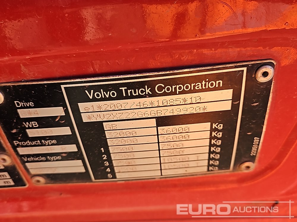 Kipper vrachtwagen 2015 Volvo FMX410: afbeelding 37