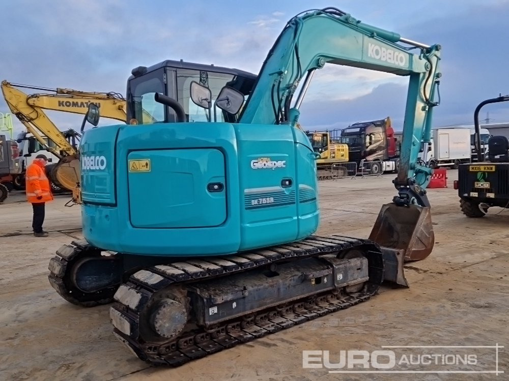2016 Kobelco SK75SR-5 - Minigraafmachine: afbeelding 5 2016 Kobelco SK75SR-5 - Minigraafmachine: afbeelding 5