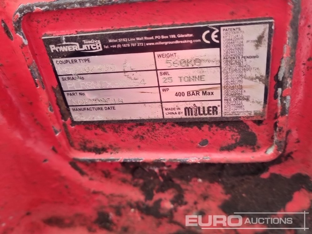 Snelwissel 2016 Miller Hydraulic Double Lock QH 100mm Pin to suit 40 Ton Excavator: afbeelding 15 Snelwissel 2016 Miller Hydraulic Double Lock QH 100mm Pin to suit 40 Ton Excavator: afbeelding 15