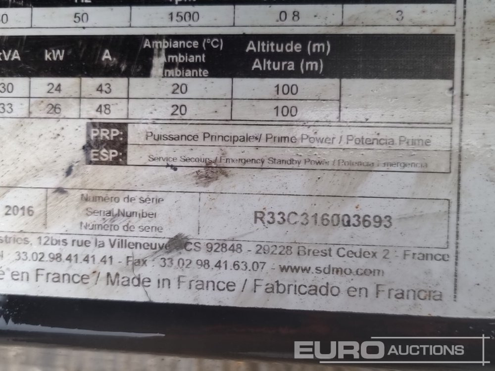 Industrie generator 2016 SDMO R33CS: afbeelding 29