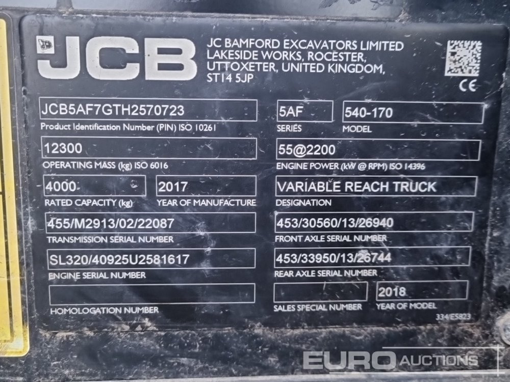 Verreiker 2017 JCB 540-170: afbeelding 36