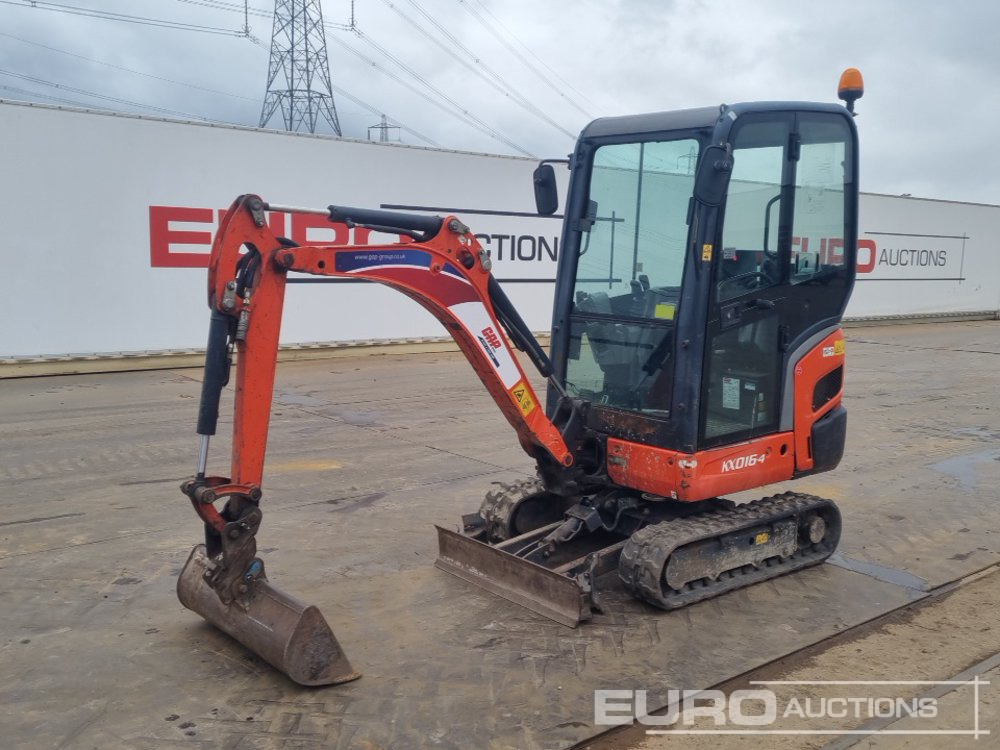2017 Kubota KX016-4 - Minigraafmachine: afbeelding 1 2017 Kubota KX016-4 - Minigraafmachine: afbeelding 1