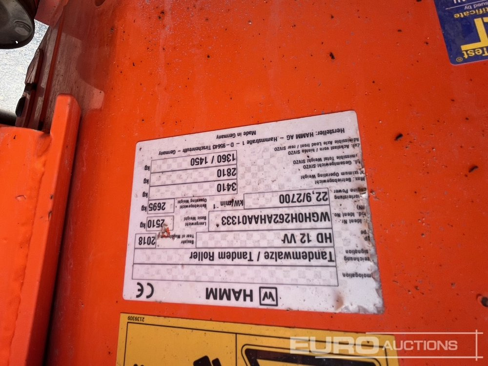 2018 Hamm HD12VV - Wals: afbeelding 4 2018 Hamm HD12VV - Wals: afbeelding 4