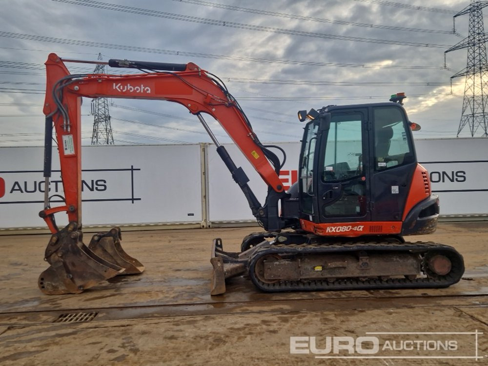 2018 Kubota KX080-4A - Minigraafmachine: afbeelding 2 2018 Kubota KX080-4A - Minigraafmachine: afbeelding 2