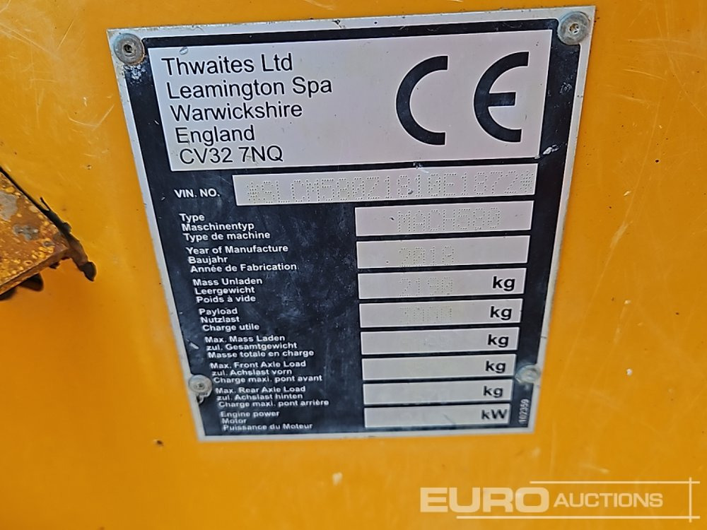 Minidumper 2018 Thwaites 3 Ton: afbeelding 30