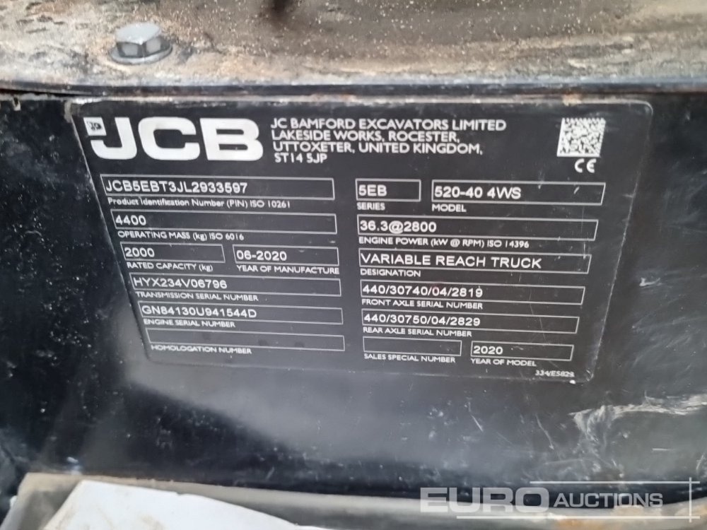 2020 JCB 520-40 - Verreiker: afbeelding 1 2020 JCB 520-40 - Verreiker: afbeelding 1