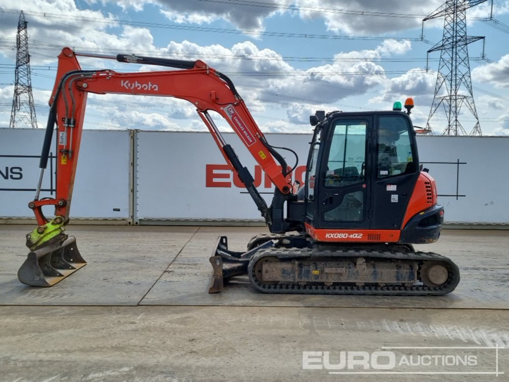 2021 Kubota KX080-4A2 - Minigraafmachine: afbeelding 2 2021 Kubota KX080-4A2 - Minigraafmachine: afbeelding 2