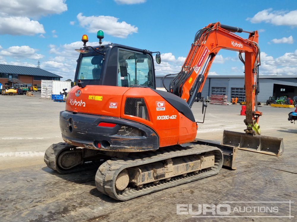 2021 Kubota KX080-4A2 - Minigraafmachine: afbeelding 5 2021 Kubota KX080-4A2 - Minigraafmachine: afbeelding 5