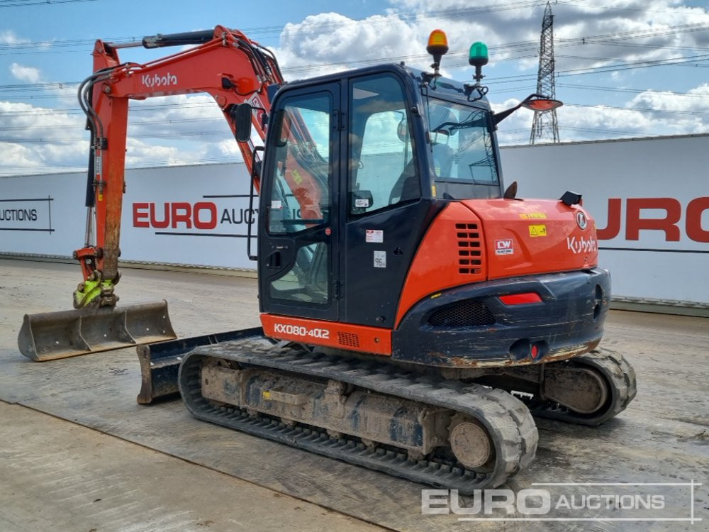 2021 Kubota KX080-4A2 - Minigraafmachine: afbeelding 3 2021 Kubota KX080-4A2 - Minigraafmachine: afbeelding 3