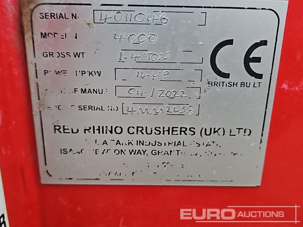 Breekinstallatie 2022 Red Rhino 4000: afbeelding 39
