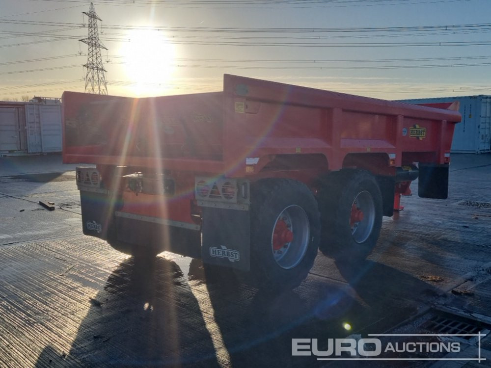 2024 Herbst Twin Axle Sprung Draw Bar 14 Ton Dump Trailer, Air Brakes, Hydraulic Tailgate - Landbouwaanhanger: afbeelding 5 2024 Herbst Twin Axle Sprung Draw Bar 14 Ton Dump Trailer, Air Brakes, Hydraulic Tailgate - Landbouwaanhanger: afbeelding 5