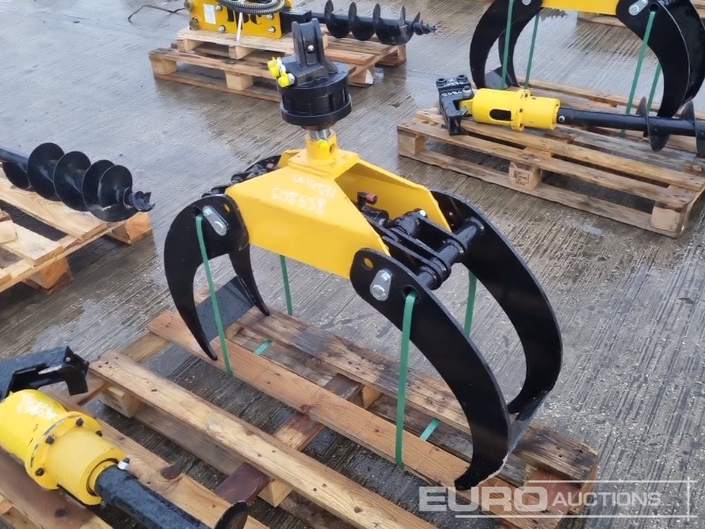 Aanbouwdeel voor Graafmachine Unused JPC 200mm Hydraulic Auger Flight & Drive 25mm Pin to suit Mini Excavator, Hydraulic Rotating Wood Grab to suit Crane: afbeelding 12