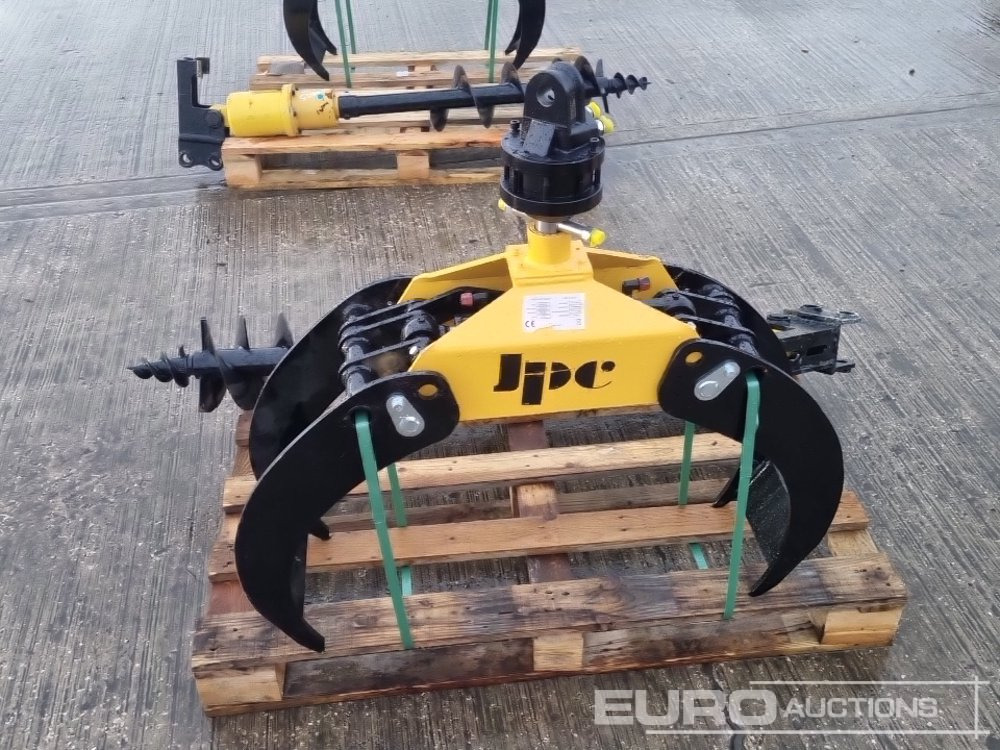 Aanbouwdeel voor Graafmachine Unused JPC 200mm Hydraulic Auger Flight & Drive 25mm Pin to suit Mini Excavator, Hydraulic Rotating Wood Grab to suit Crane: afbeelding 6