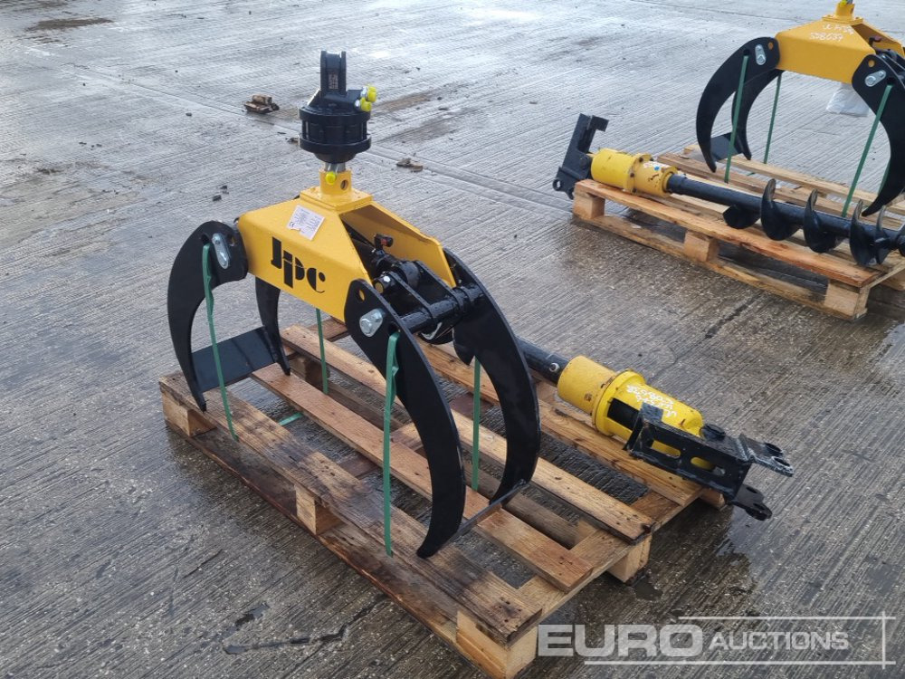 Aanbouwdeel voor Graafmachine Unused JPC 200mm Hydraulic Auger Flight & Drive 25mm Pin to suit Mini Excavator, Hydraulic Rotating Wood Grab to suit Crane: afbeelding 7
