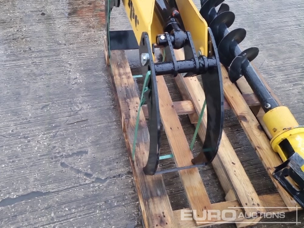 Aanbouwdeel voor Graafmachine Unused JPC 200mm Hydraulic Auger Flight & Drive 25mm Pin to suit Mini Excavator, Hydraulic Rotating Wood Grab to suit Crane: afbeelding 15