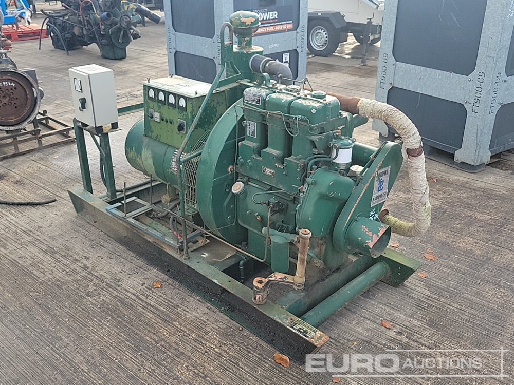 Brush 25kVA Skid Mounted Generator, Lister Engine - Industrie generator: afbeelding 1 Brush 25kVA Skid Mounted Generator, Lister Engine - Industrie generator: afbeelding 1