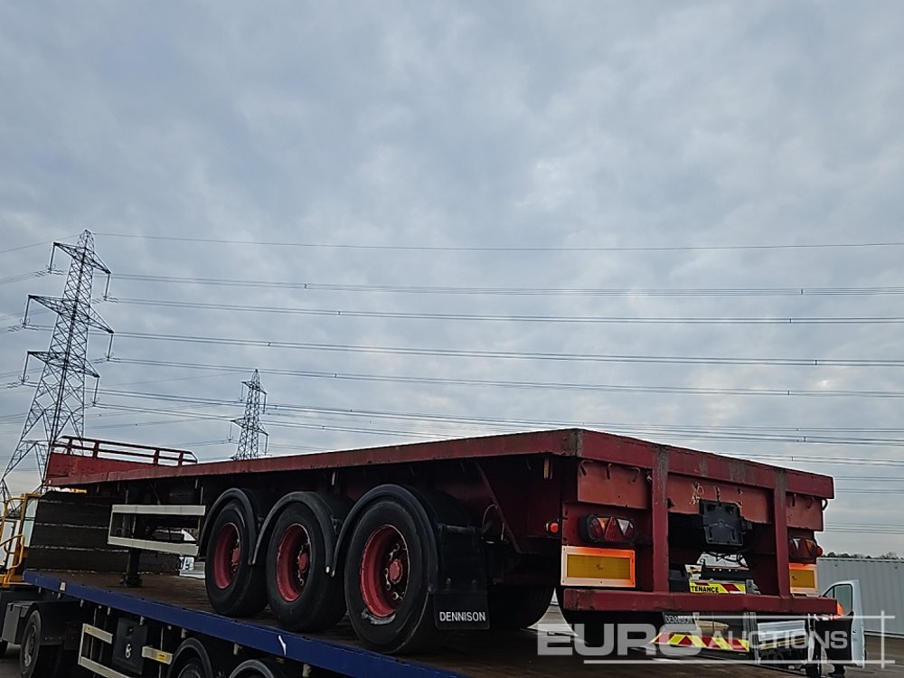 Dennison Trailers Tri Axle Extendable Flat Bed Trailer - Vlakke/ Open oplegger: afbeelding 3 Dennison Trailers Tri Axle Extendable Flat Bed Trailer - Vlakke/ Open oplegger: afbeelding 3