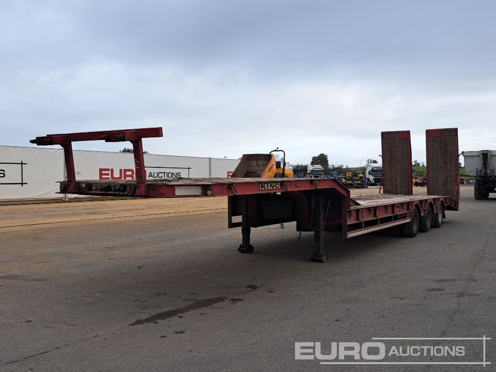 King GTS44 Tri Axle Step Frame Low Loader Trailer, Hydraulic Ramps, Neck Ramps - Dieplader oplegger: afbeelding 1 King GTS44 Tri Axle Step Frame Low Loader Trailer, Hydraulic Ramps, Neck Ramps - Dieplader oplegger: afbeelding 1