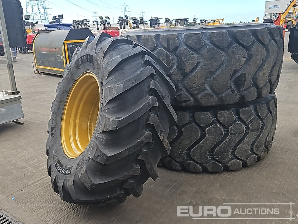 Michelin 26.5R25 Tyre (2 of), 500/70-24 Tye & Rim - Band: afbeelding 3 Michelin 26.5R25 Tyre (2 of), 500/70-24 Tye & Rim - Band: afbeelding 3
