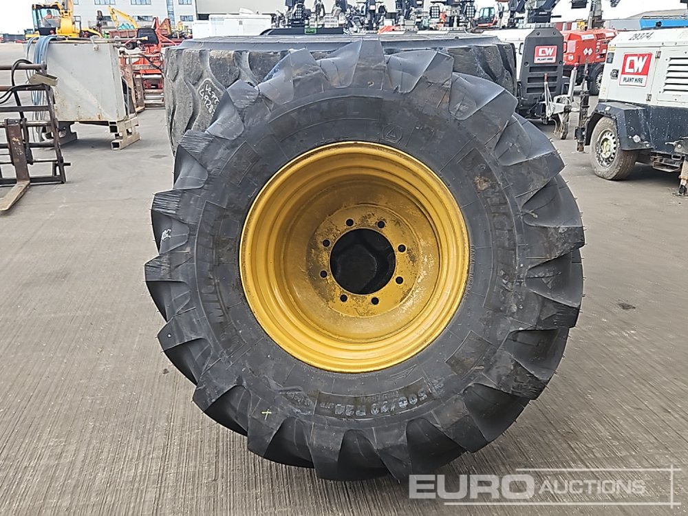 Michelin 26.5R25 Tyre (2 of), 500/70-24 Tye & Rim - Band: afbeelding 2 Michelin 26.5R25 Tyre (2 of), 500/70-24 Tye & Rim - Band: afbeelding 2