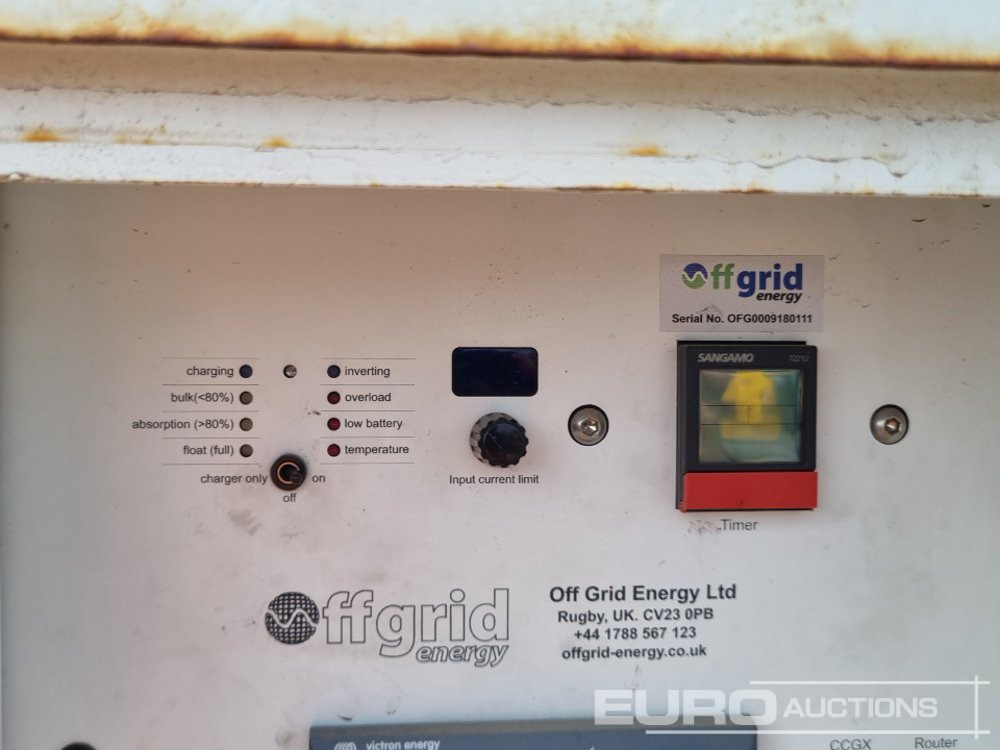 Bouwmaterieel Off Grid 400 Volt Battery Bank Canopy (No Batteries) (Spares): afbeelding 12
