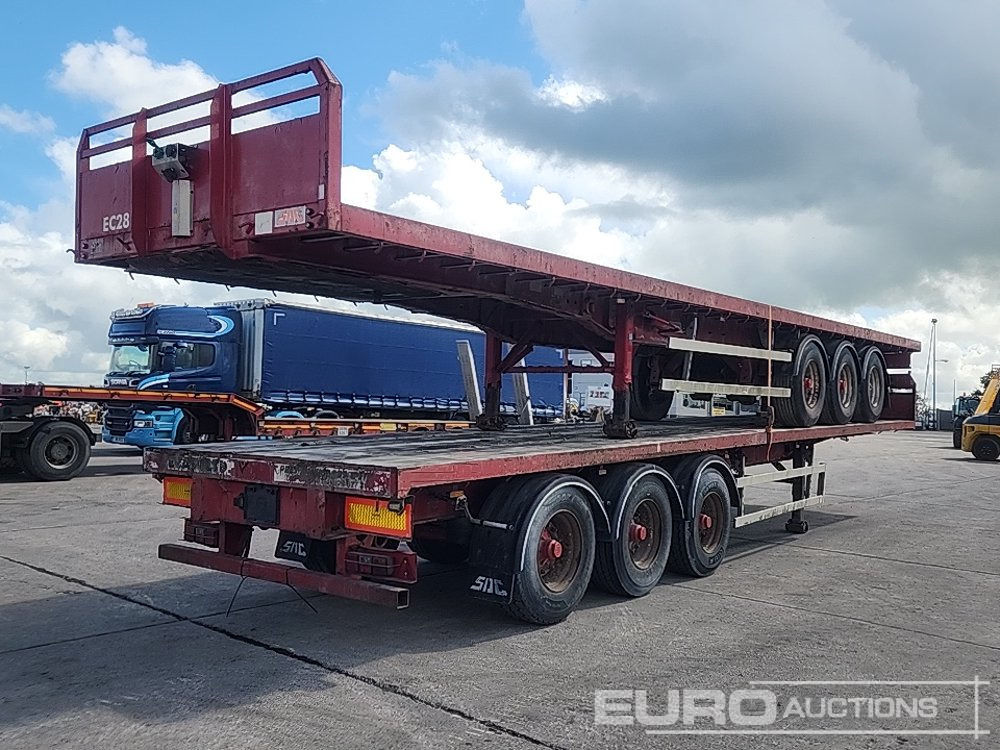 SDC 42 & 40' Tri Axle Flat Trailer, BPW Axles (2 of) - Vlakke/ Open oplegger: afbeelding 5 SDC 42 & 40' Tri Axle Flat Trailer, BPW Axles (2 of) - Vlakke/ Open oplegger: afbeelding 5