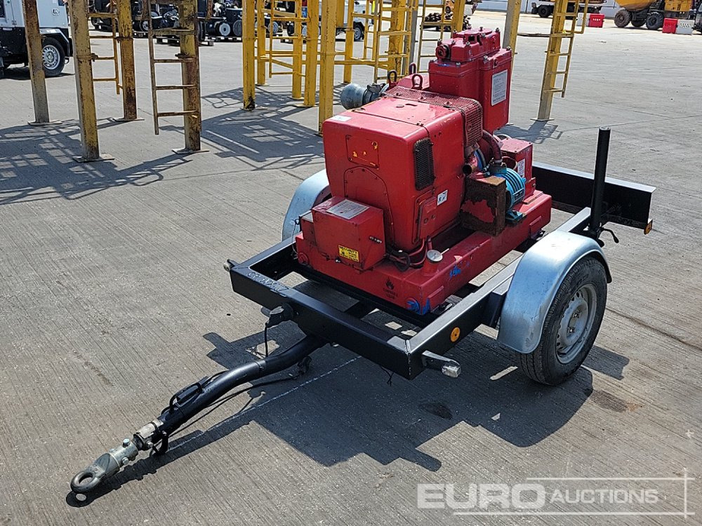Sykes Single Axle 4" Water Pump, Diesel Engine - Water pomp: afbeelding 1 Sykes Single Axle 4" Water Pump, Diesel Engine - Water pomp: afbeelding 1