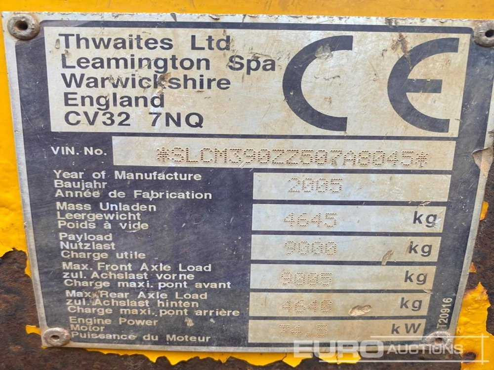 Thwaites 9 Ton - Minidumper: afbeelding 4 Thwaites 9 Ton - Minidumper: afbeelding 4