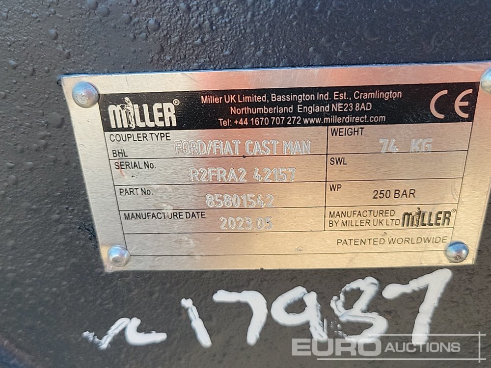 Snelwissel Unused Miller QH 45mm Pin to suit 4-6 Ton Excavator: afbeelding 13 Snelwissel Unused Miller QH 45mm Pin to suit 4-6 Ton Excavator: afbeelding 13