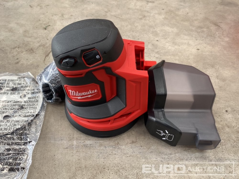 Bouwmaterieel Unused Milwaukee M18 18V 125mm Random Orbit Sander (Body Only): afbeelding 6