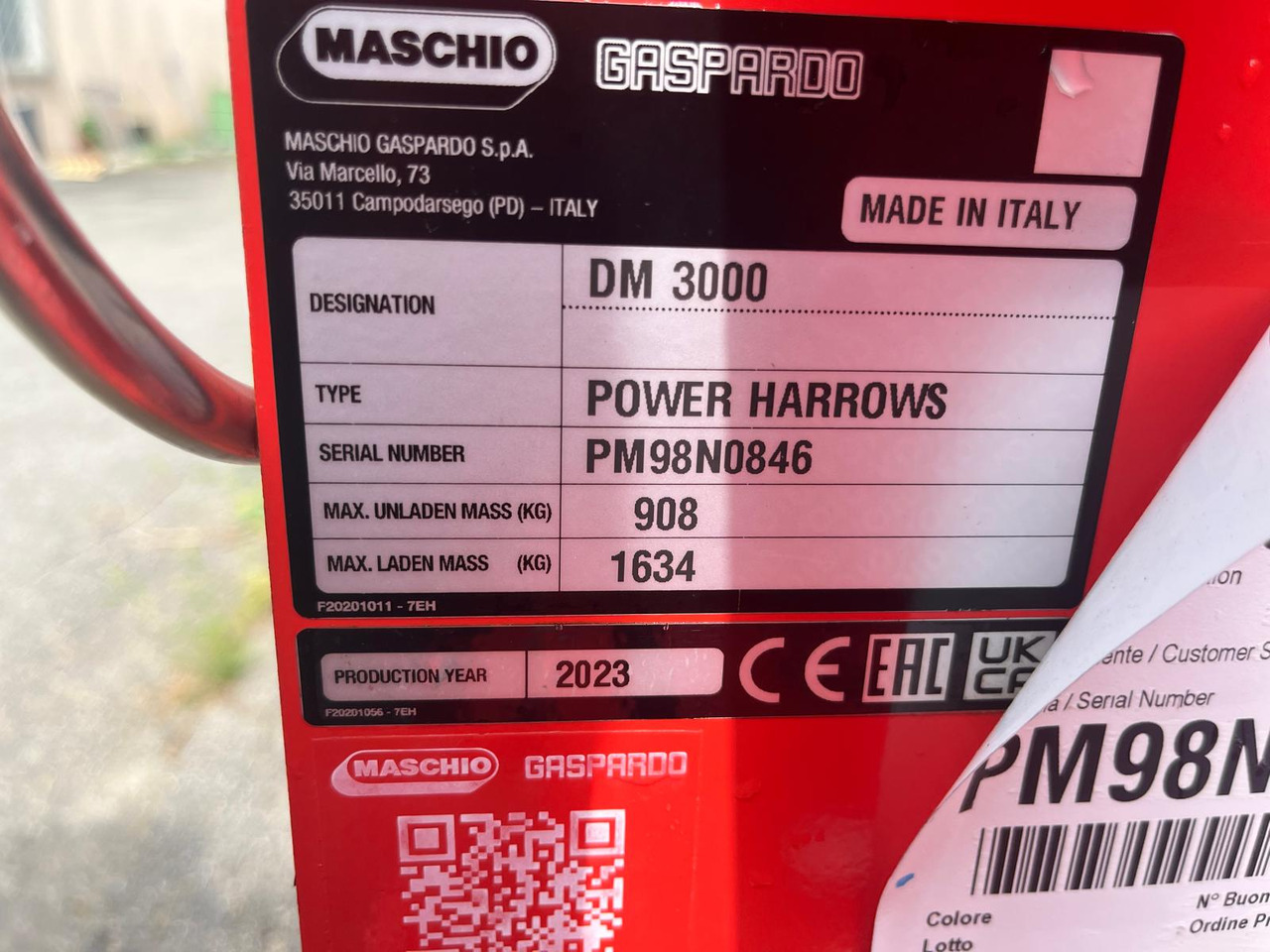 Erpice rotante nuovo Maschio DM 300 - Rotorkopeg: afbeelding 4 Erpice rotante nuovo Maschio DM 300 - Rotorkopeg: afbeelding 4