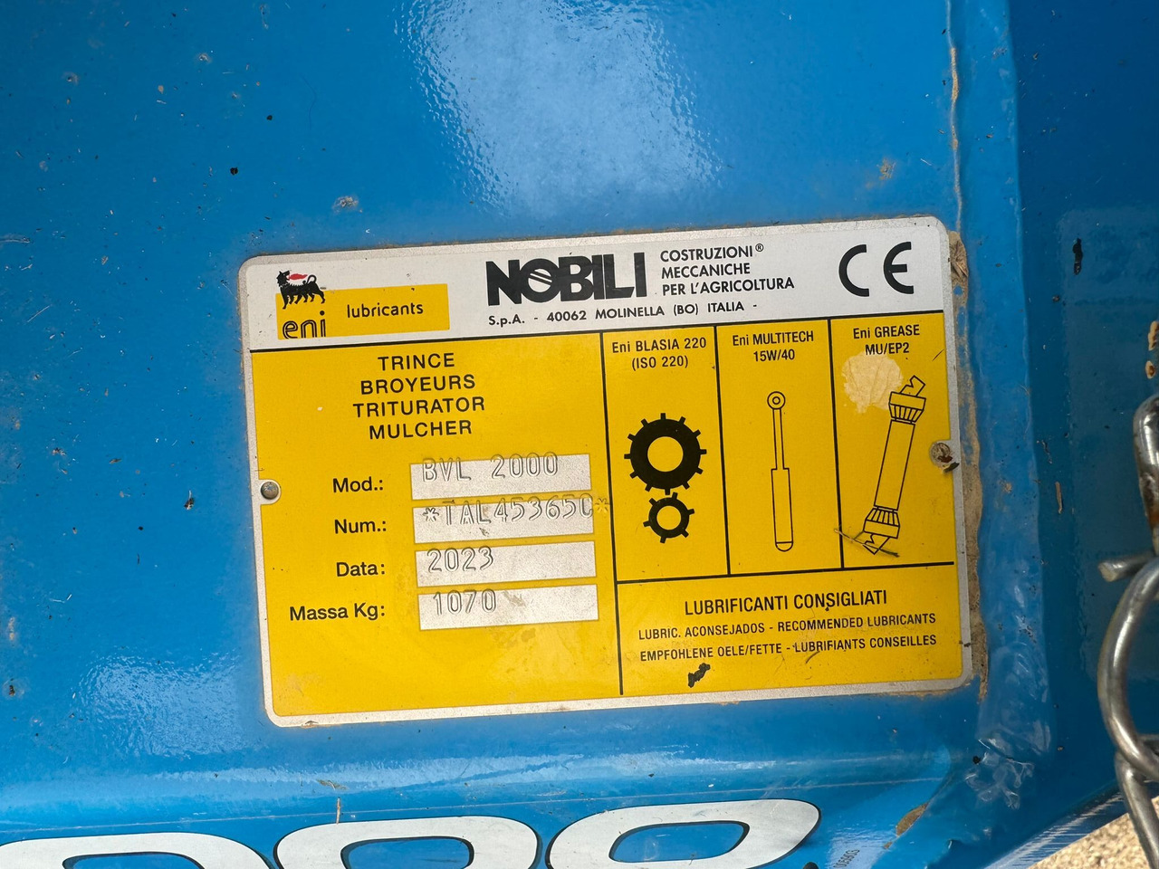 Nobili trincia laterale usata BVL 2000 - Verstek klepelmaaier: afbeelding 3 Nobili trincia laterale usata BVL 2000 - Verstek klepelmaaier: afbeelding 3