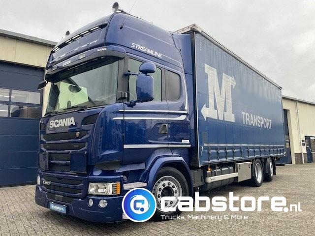 Scania R450 LB6X2MLB Euro 6 - Bouwjaar 2016 - Topline - Doorlaad-volume combi+ Wecon Middenas aanhangwagen - Good condition - Schuifzeilen vrachtwagen: afbeelding 4 Scania R450 LB6X2MLB Euro 6 - Bouwjaar 2016 - Topline - Doorlaad-volume combi+ Wecon Middenas aanhangwagen - Good condition - Schuifzeilen vrachtwagen: afbeelding 4