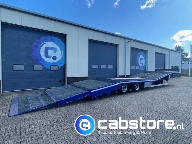 TURBO'S HOET SC22AA 2-assige oprij trailer Machine transporter - Uitschuif ramp !! - Year 2017 - Good condition - - Autotransport oplegger: afbeelding 1 TURBO'S HOET SC22AA 2-assige oprij trailer Machine transporter - Uitschuif ramp !! - Year 2017 - Good condition - - Autotransport oplegger: afbeelding 1