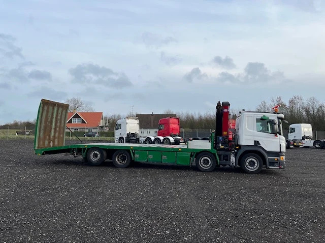 Scania P450 8X2*6 Knæklad + Kran HMF1820 – Machinetransporter - Autovrachtwagen vrachtwagen, Kraanwagen: afbeelding 3 Scania P450 8X2*6 Knæklad + Kran HMF1820 – Machinetransporter - Autovrachtwagen vrachtwagen, Kraanwagen: afbeelding 3