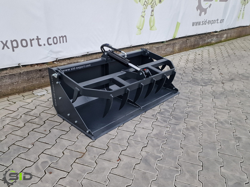 SID Greifschaufel mini geb. Zinken / Grab bucket Mini burned tines 1,0 m - Overslaggrijper voor Mini tractor: afbeelding 1 SID Greifschaufel mini geb. Zinken / Grab bucket Mini burned tines 1,0 m - Overslaggrijper voor Mini tractor: afbeelding 1