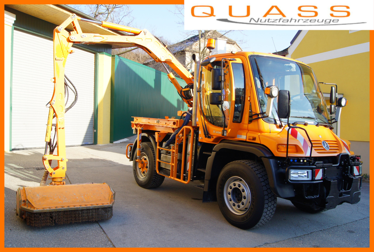 UNIMOG Unimog U 400/Hydrostat/Mähtür +MULAG MHU 800 - Kipper vrachtwagen: afbeelding 1 UNIMOG Unimog U 400/Hydrostat/Mähtür +MULAG MHU 800 - Kipper vrachtwagen: afbeelding 1