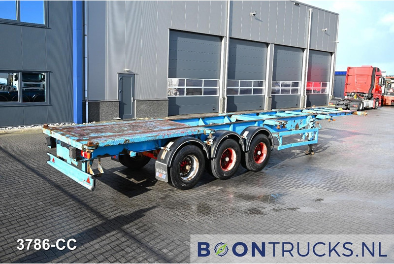 Blumhardt Cont.-Sal 40.24 E FIXED CHASSIS | 2x20-30-40ft * STEEL SUSPENSION * 5450 KG * BPW - Containertransporter/ Wissellaadbak oplegger: afbeelding 1 Blumhardt Cont.-Sal 40.24 E FIXED CHASSIS | 2x20-30-40ft * STEEL SUSPENSION * 5450 KG * BPW - Containertransporter/ Wissellaadbak oplegger: afbeelding 1