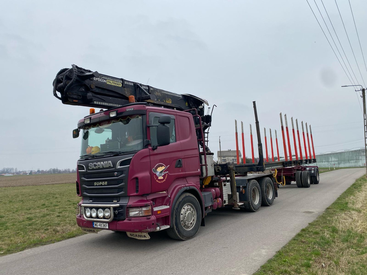 SCANIA R500 - Houttransport, Kraanwagen: afbeelding 1 SCANIA R500 - Houttransport, Kraanwagen: afbeelding 1