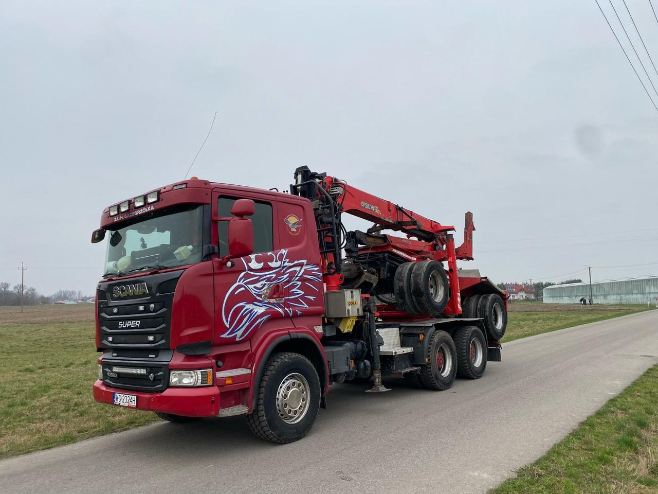 SCANIA R620 - Houttransport, Kraanwagen: afbeelding 1 SCANIA R620 - Houttransport, Kraanwagen: afbeelding 1