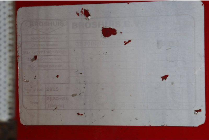 Dieplader oplegger Broshuis 2ABSD-SL/1: afbeelding 16 Dieplader oplegger Broshuis 2ABSD-SL/1: afbeelding 16