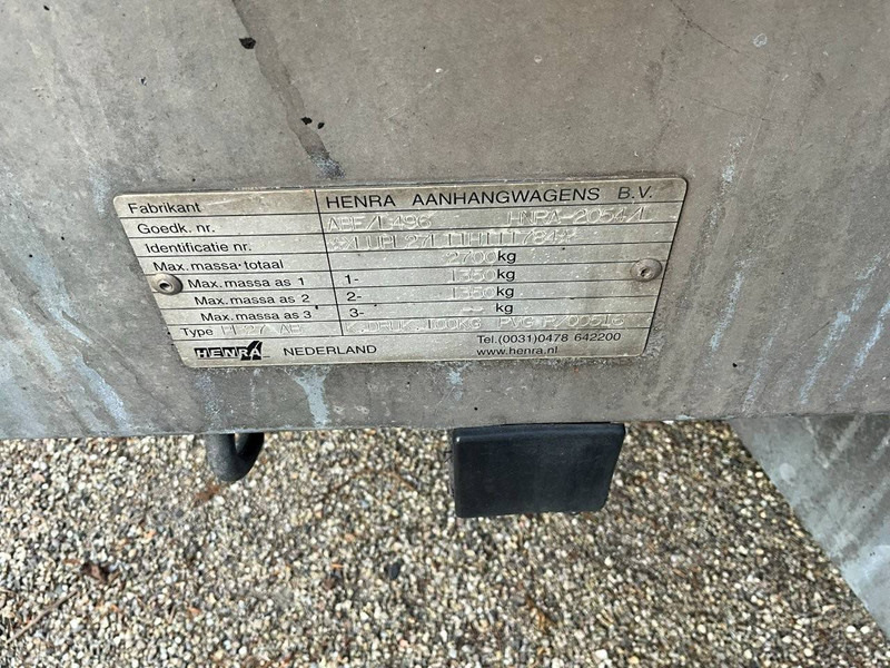 Open/ Plateau aanhangwagen Henra PL 2: afbeelding 16