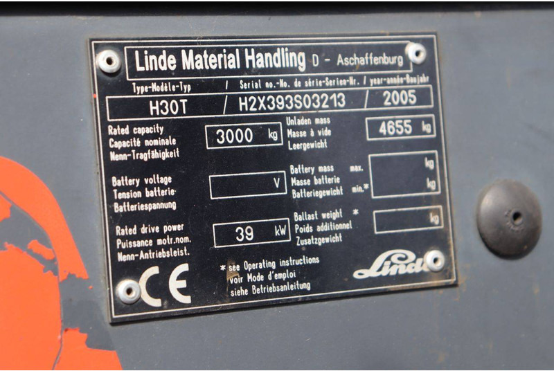 Diesel heftruck Linde H30T: afbeelding 14
