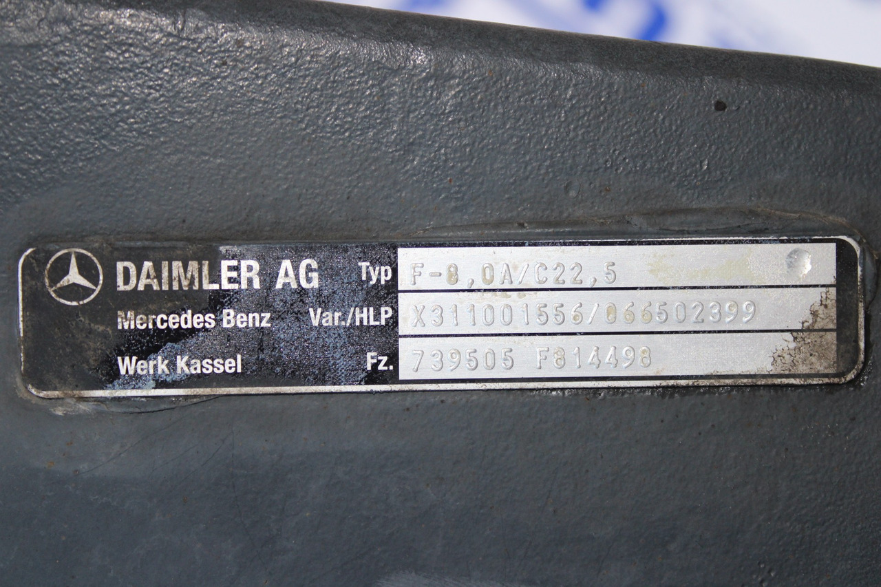 AXA FATA MEGA MERCEDES ACTROS MP4 F-8,0A-C22,5 X311001556 A9603310501 - Vooras voor Vrachtwagen: afbeelding 3 AXA FATA MEGA MERCEDES ACTROS MP4 F-8,0A-C22,5 X311001556 A9603310501 - Vooras voor Vrachtwagen: afbeelding 3